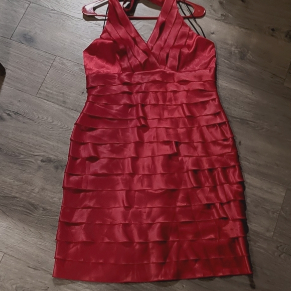Dress Barn Dresses & Skirts - Red Halter Top Dress, Size 12